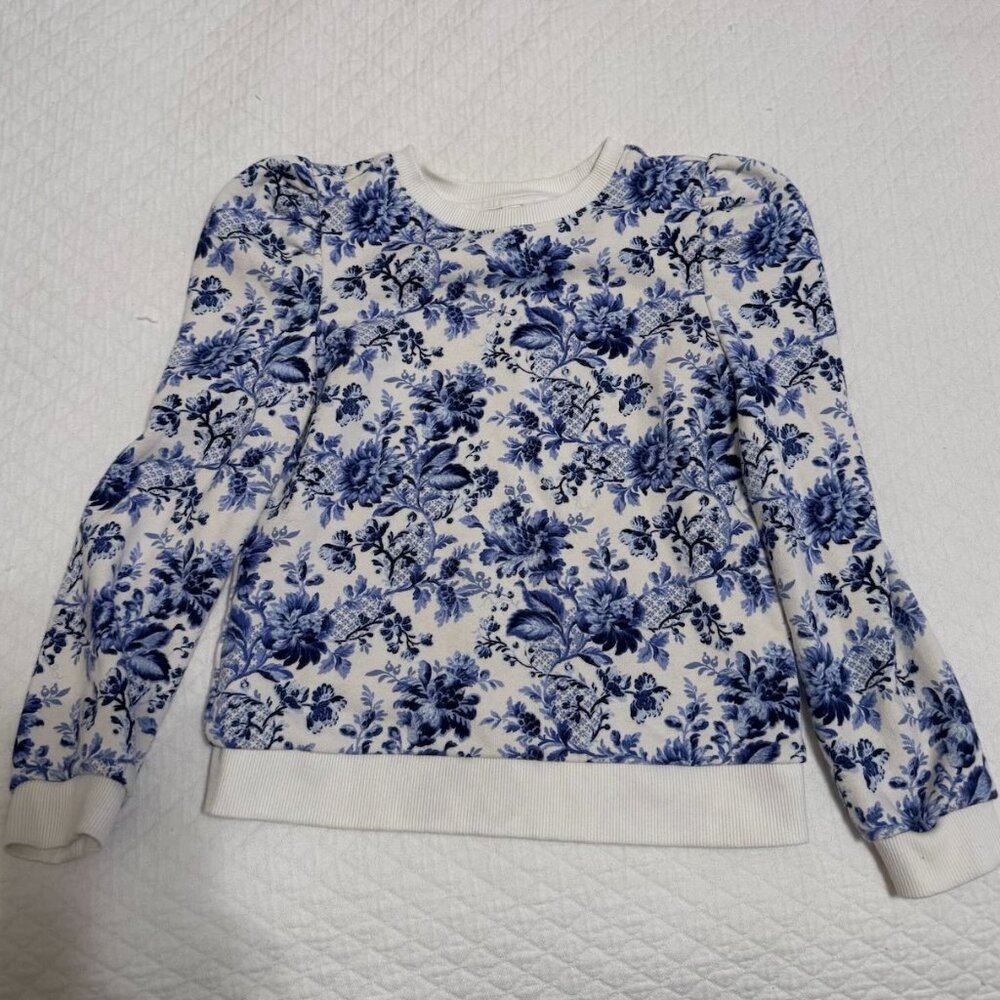 Janie and Jack floral toile sweatshirt - size 10